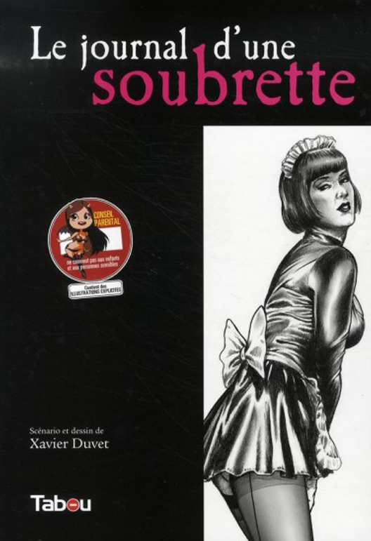 couverture de la bd le journal d'une soubrette de xavier duvet aux editions tabou