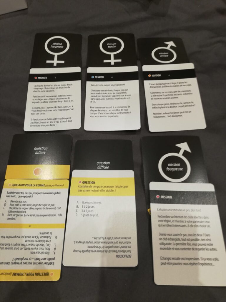 cartes mission intime kinky