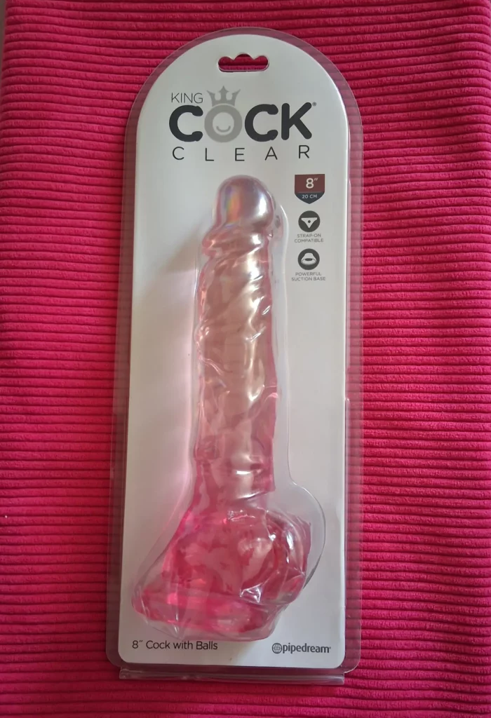 GODE KING COCK CLEAR ROSE BOX
